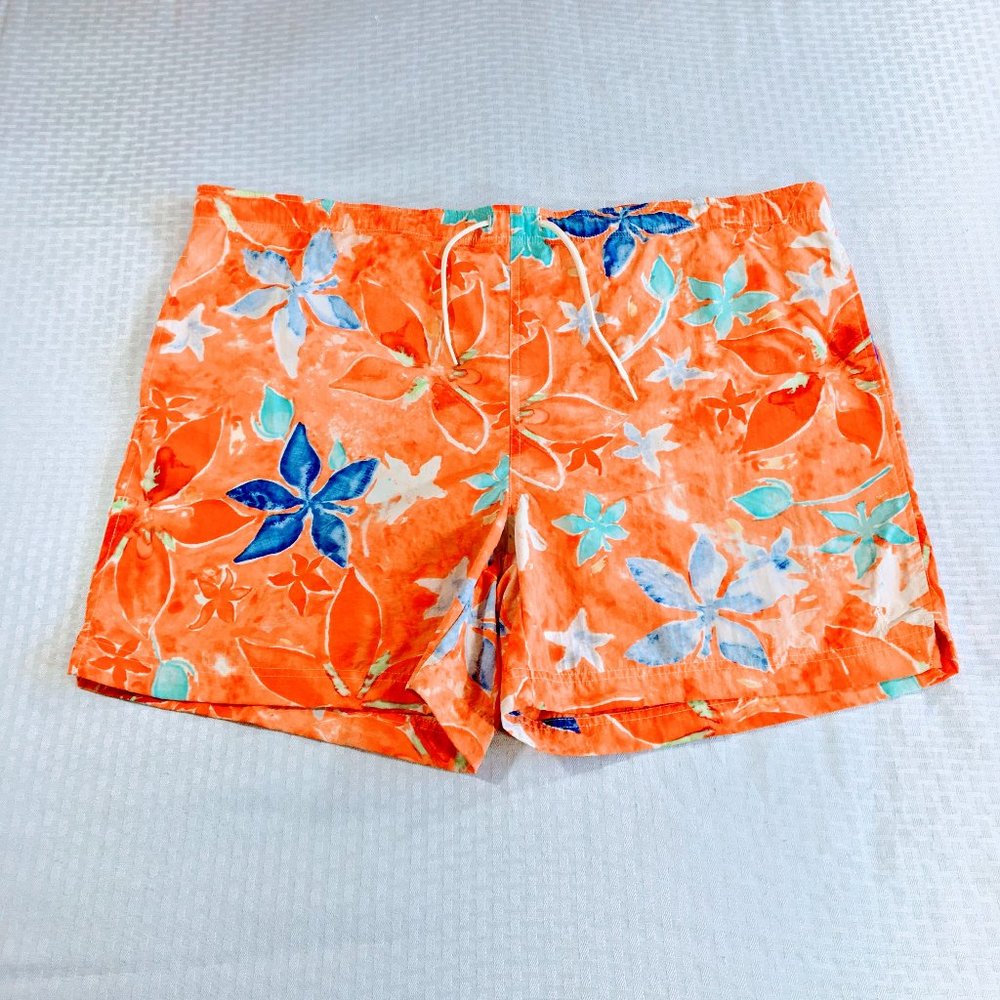 90's Vtg Polo Ralph Lauren Hawaiian Swim Trunks